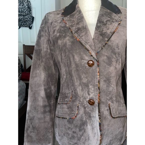 Women’s Brown Beautiful Tréo Jolie Suade Long Sleeve Jacket 🤎 - Picture 6 of 17